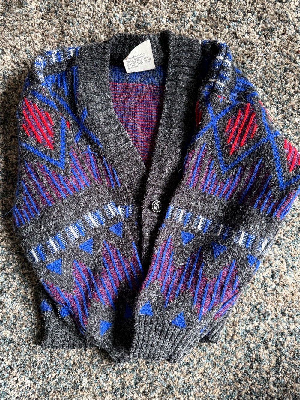 Vintage boys Cross Bay sweater cardigan size 4